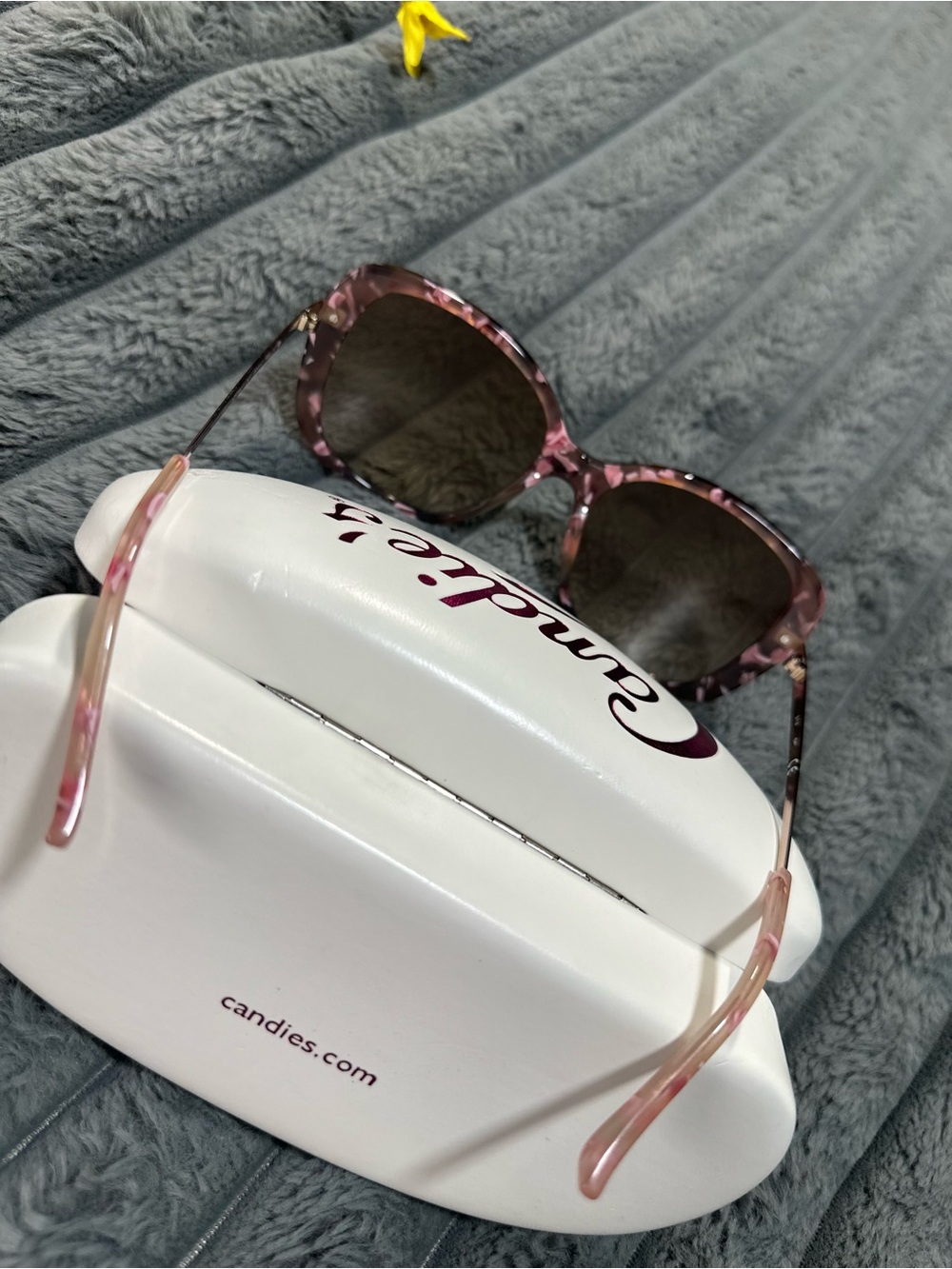 Candie's Pink Tortoise Cat-Eye Sunglasses